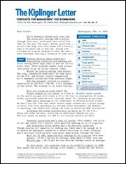 KIPLINGER LETTER magazine subscription